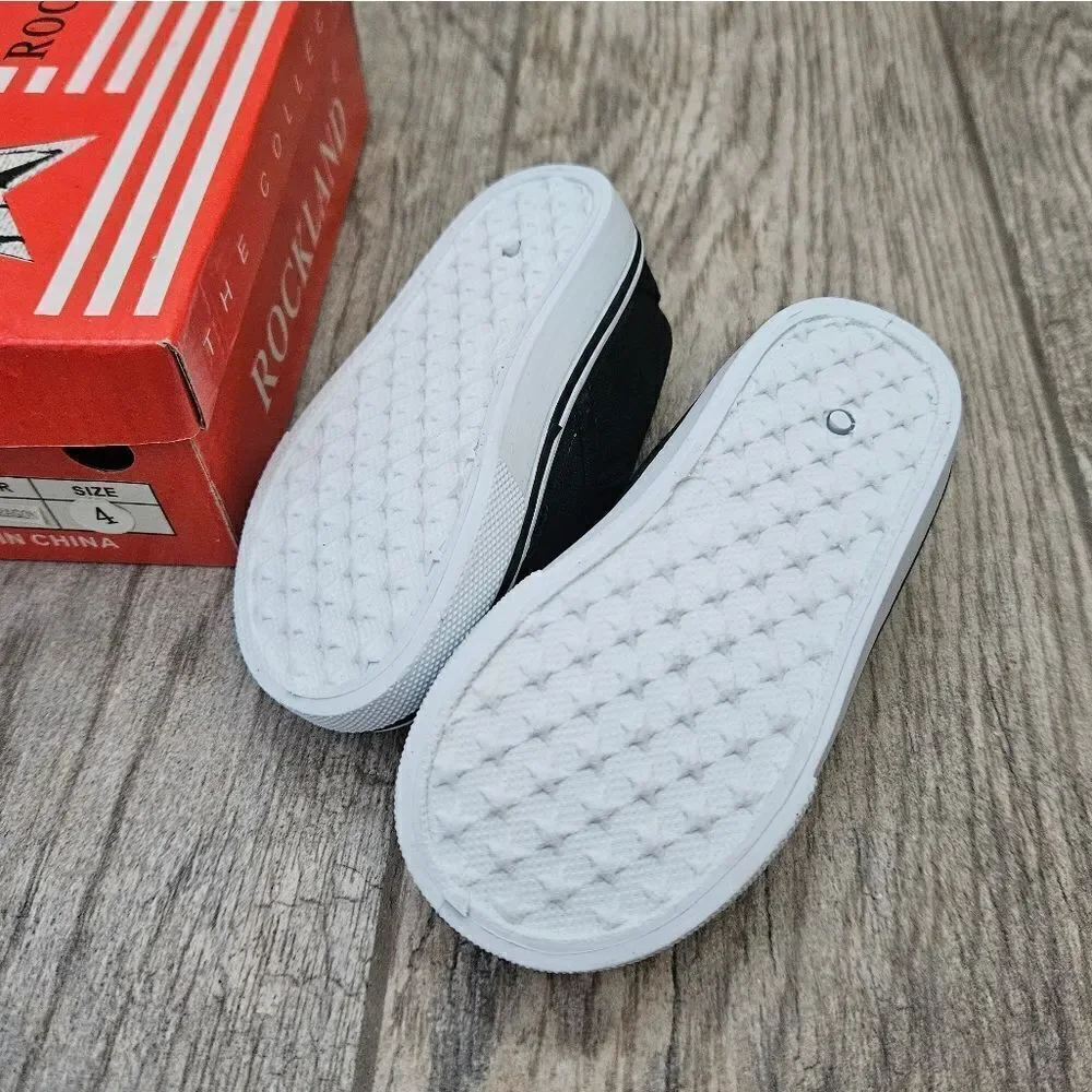 Rockland Black and Blue Dragon Slip On Shoes Size 4T